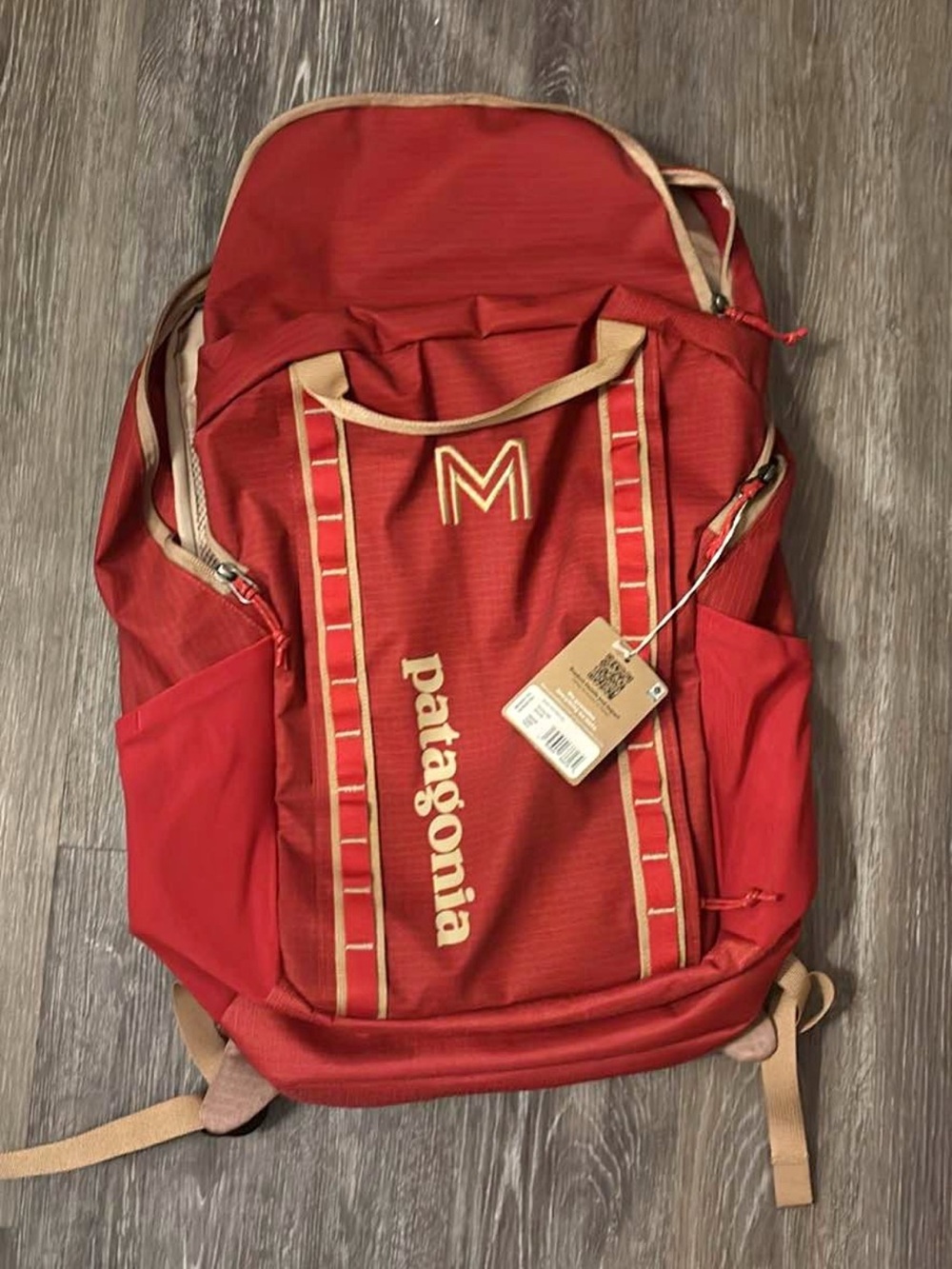 Patagonia black hole 32L Backpack nwt touring red